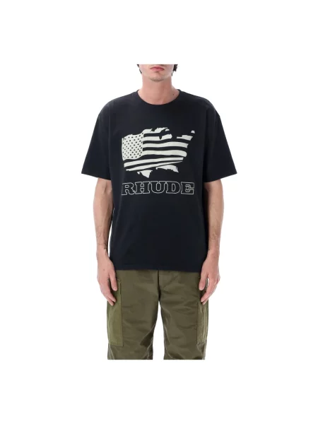 Rhude Koszulki Mężczyzna XL Banner Tee czarny