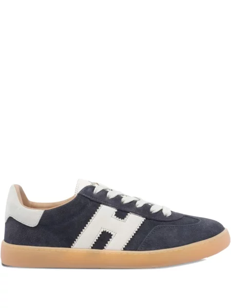 Sneakerși Hogan din piele de căprioară albastru