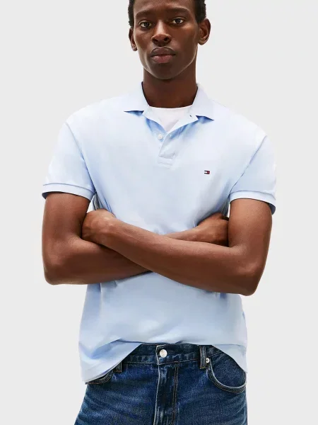 Поло Tommy Hilfiger блакитне