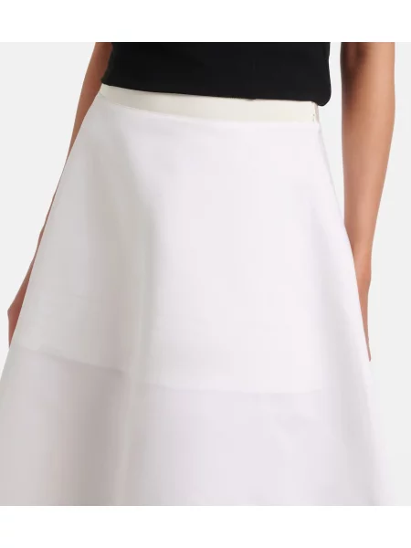 Fusta maxi Fforme alb