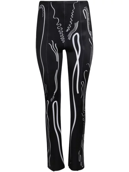 Spodnie Di Petsa z nadrukiem czarne