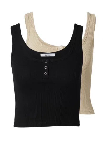 ABOUT YOU Top Dotta nisipiu negru