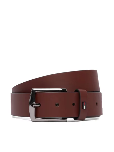 Pasek Tommy Hilfiger brązowy