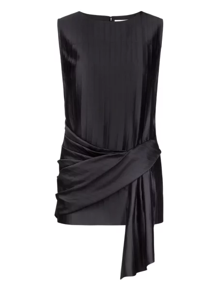 Top Loulou De Saison cu dungi drapat negru
