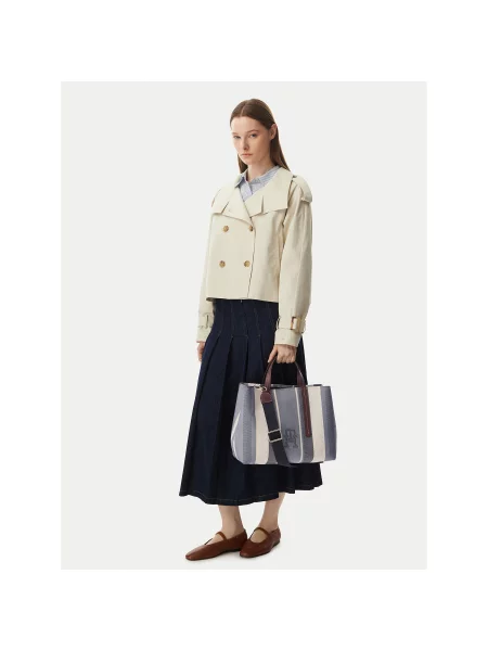 Tommy Hilfiger Rankinė Th City Satchel Jacquard mėlyna