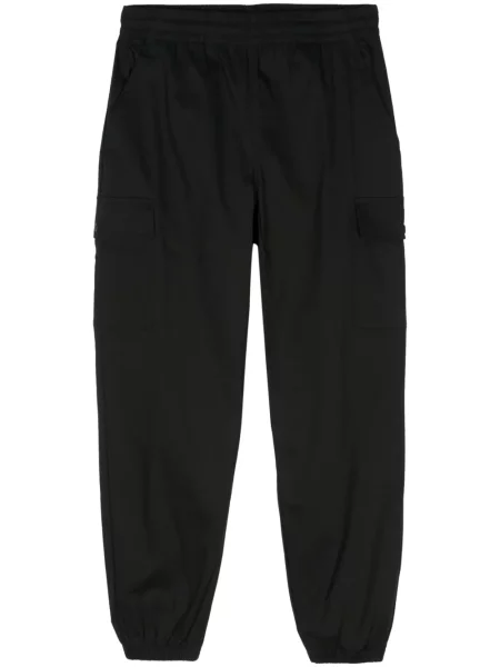 Keprové zúžené cargo kalhoty New Balance černé