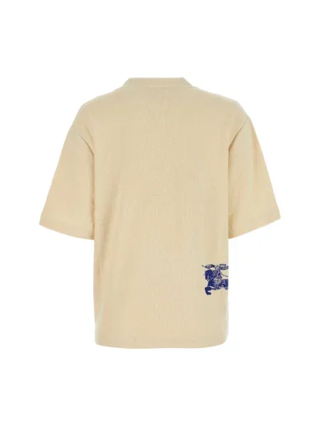 Koszulka Burberry frotte beżowa