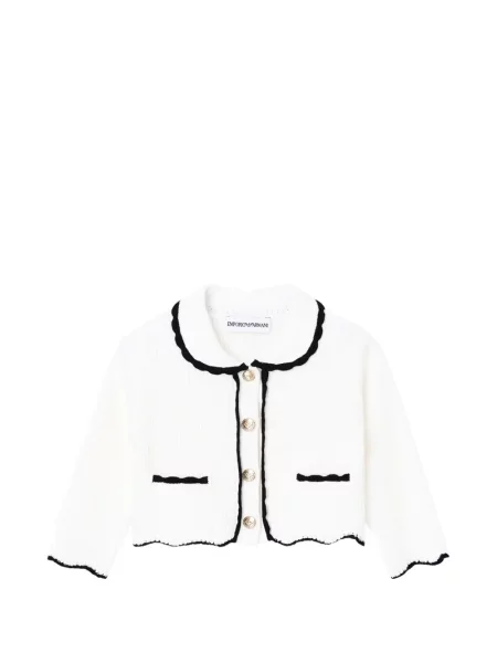 Kardigan dziecięcy Emporio Armani biały