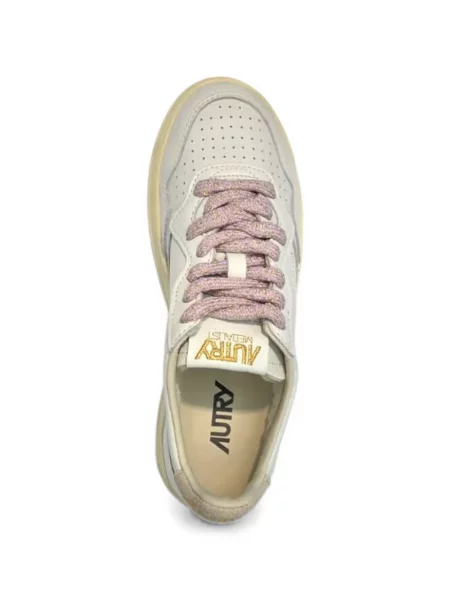 Sneakerși Autry din piele alb
