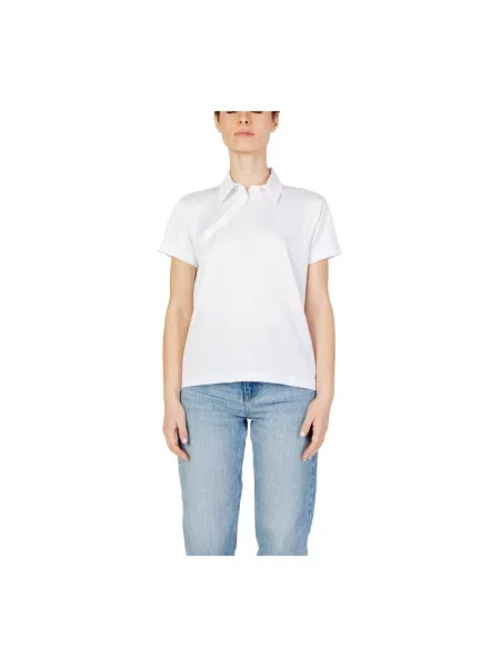 Polo Blauer z krótkim rękawem białe