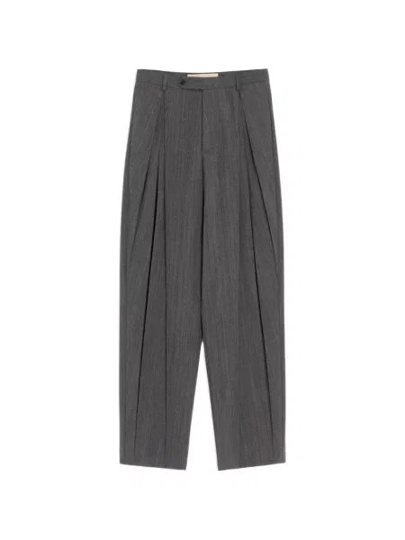 Pantaloni Valentino Garavani de lână gri