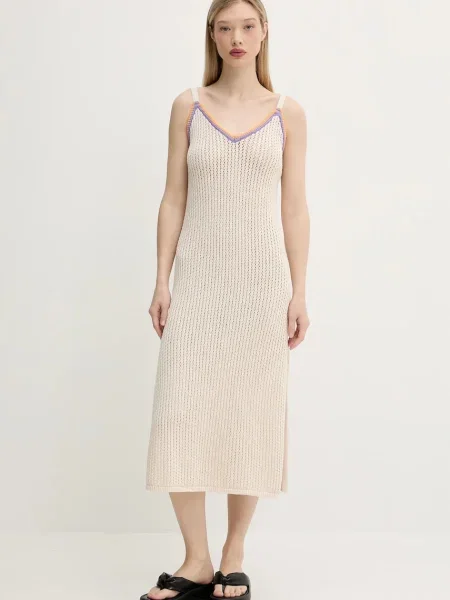 Rip Curl sukienka CALA VADELLA midi prosta beżowy