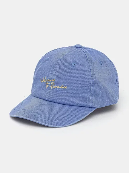 Шапка с козирка Rip Curl лилаво с апликация синьо
