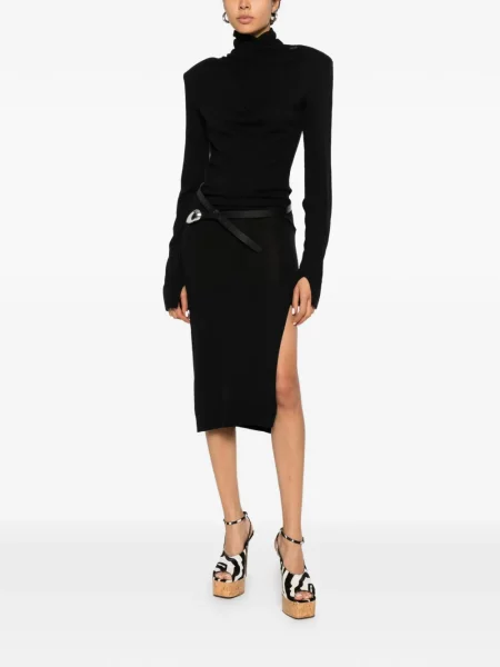 Rochie The Attico de lână negru