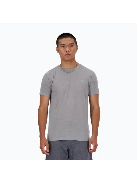 Tricou New Balance Sport Essentials Heathertech pentru bărbați gri