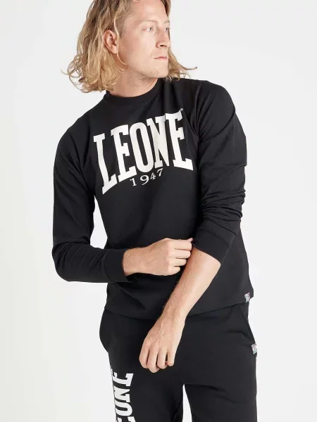Leone Apparel koszulka z długim rękawem czarna