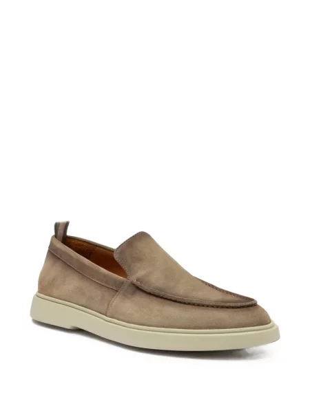Pantofi loafer Officine Creative din piele de căprioară maro
