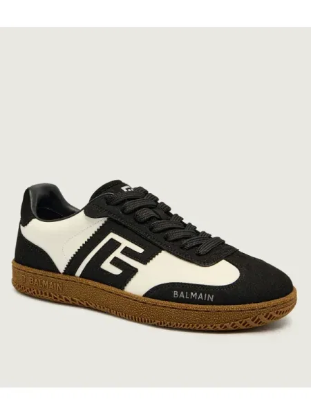 Balmain Teniși din piele negru