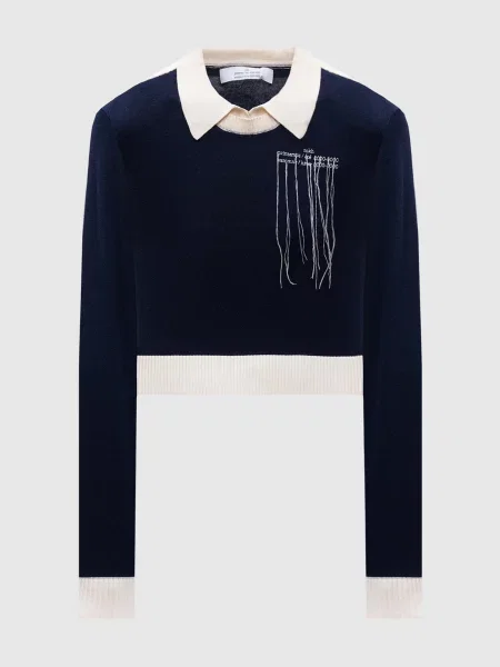 Джемпер з логотипом Rokh синій