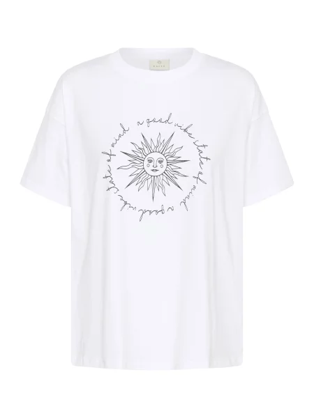 Kaffe Tricou KAFreja negru alb