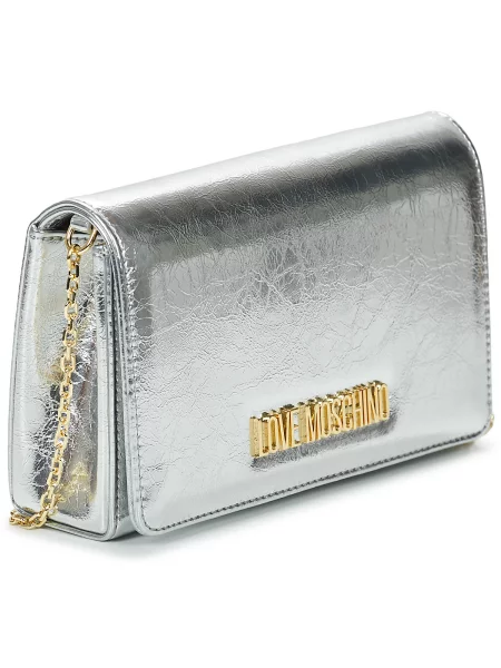 LOVE MOSCHINO Geantă Argintiu gri