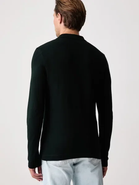 Tricou cu mânecă lungă Lacoste verde