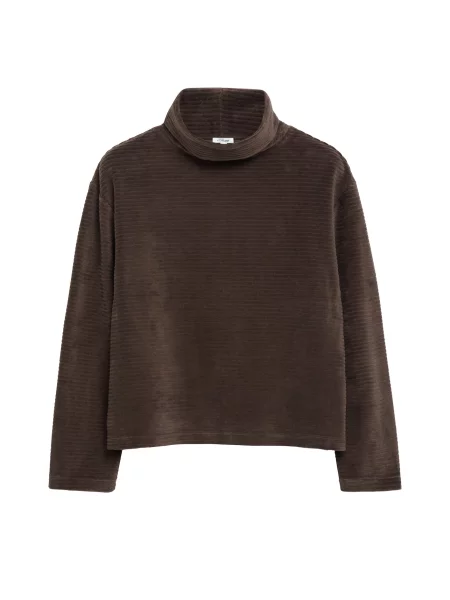 S.Oliver Sweater majica tamno smeđa