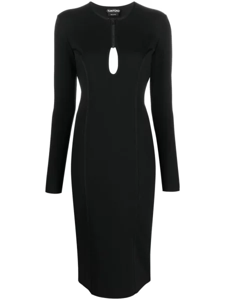 Rochie midi Tom Ford până la genunchi de costum negru