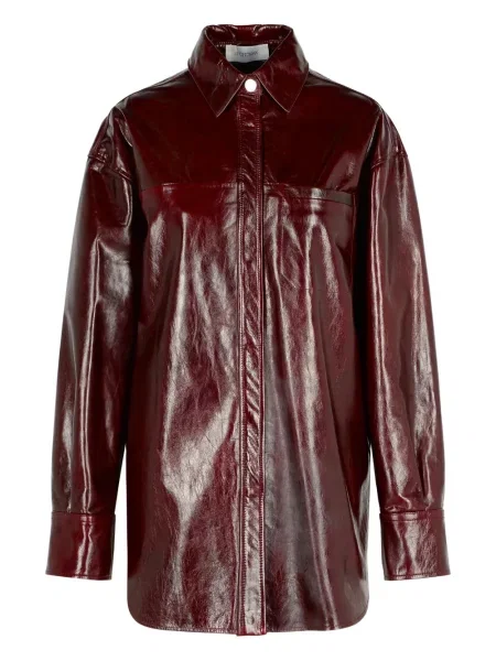 Cămașă Sportmax din piele roșu