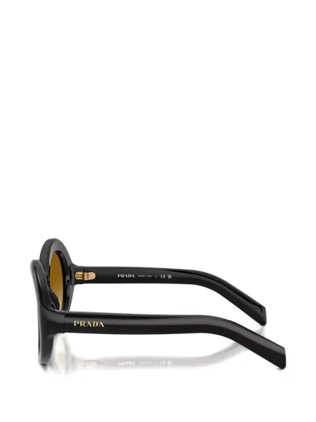 Ochelari de soare rotunzi Prada Eyewear negru