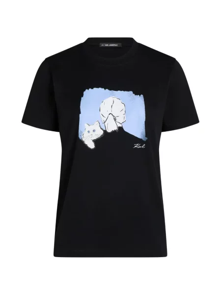 Koszulka Karl Lagerfeld czarna