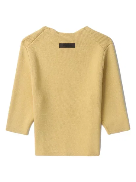 Sweter dziecięcy Fear Of God Essentials żółty