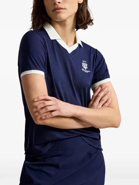 Велурени бягане с яка чорапи Polo Ralph Lauren синьо