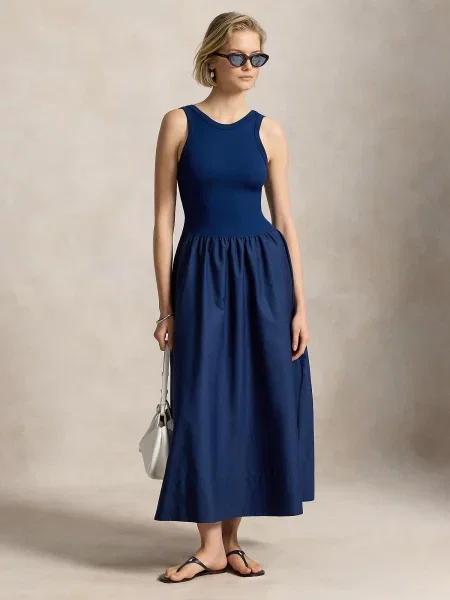 Polo Ralph Lauren Šaty kráľovská modrá
