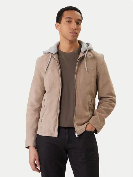 Milestone Usnjena jakna Rivoli bež