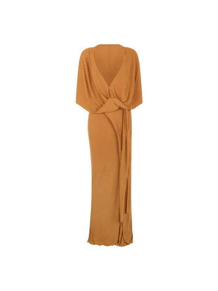 Sukienka Alberta Ferretti brązowa