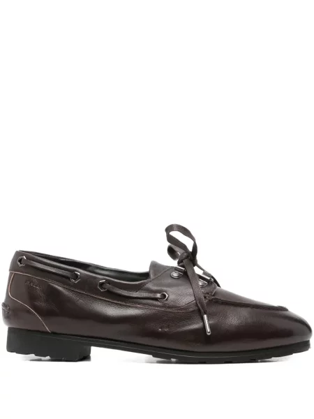 Pantofi derby Bally din piele maro