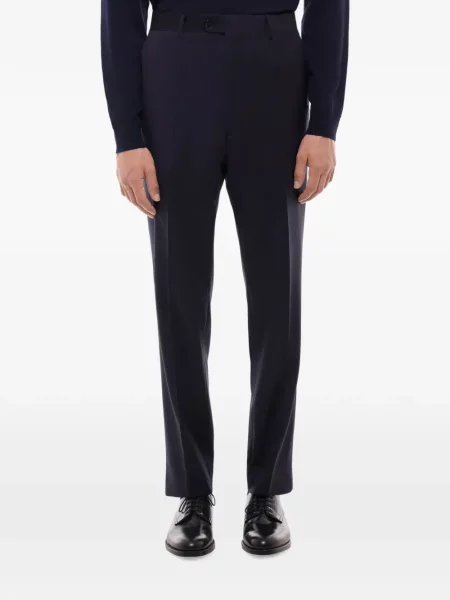 Pantaloni Fursac de lână albastru