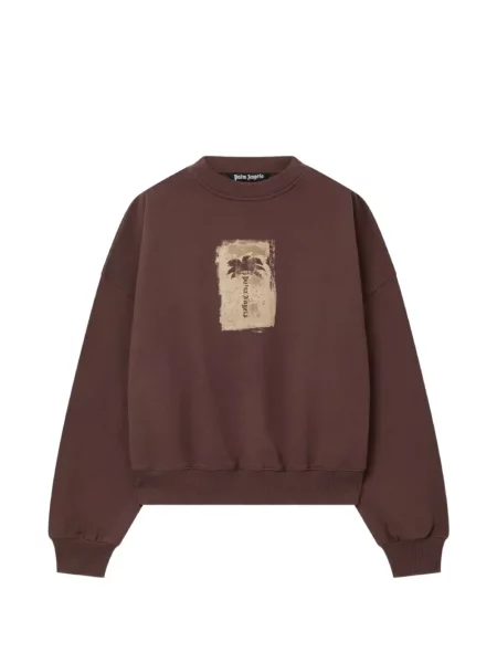 Hanorac crewneck Palm Angels maro