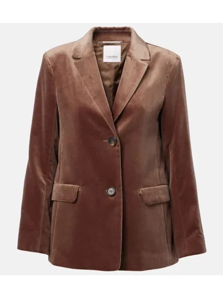 Sacou 's Max Mara de catifea maro