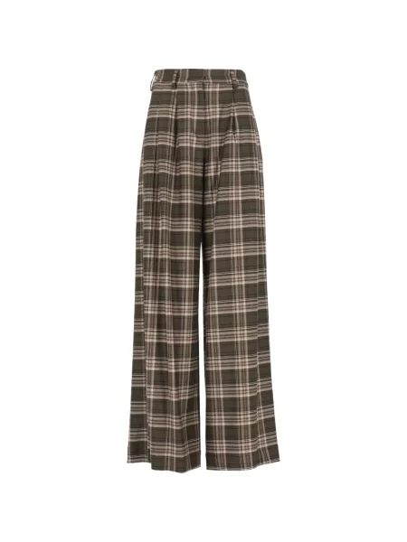 Pantaloni Al Duca D’aosta 1902 în carouri verde