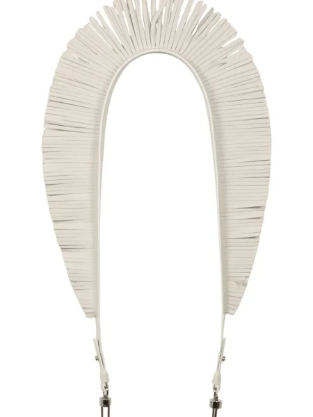 Geanta de piele Delvaux din piele alb