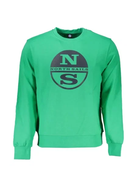 Lung hanorac North Sails cu imagine verde