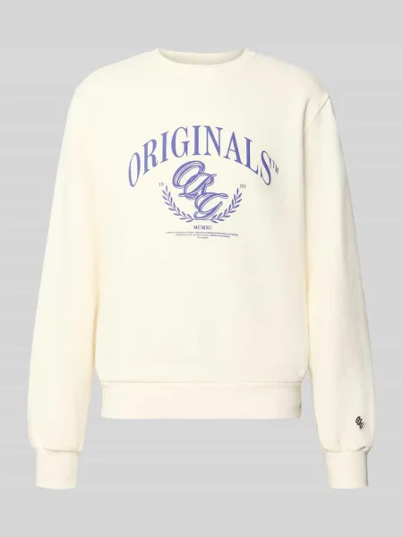 Bluza z nadrukiem z logo model FREDERIKSBERG' Jack & Jones biała