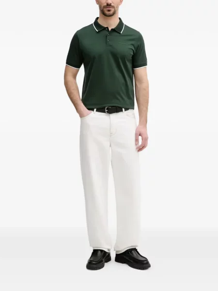 Tricou polo Karl Lagerfeld cu imagine verde