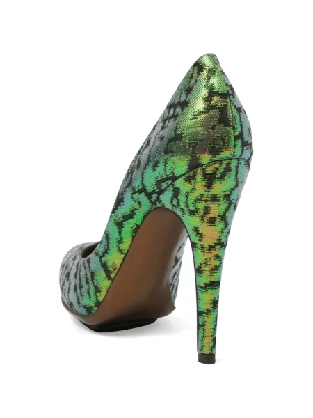 Pantofi cu toc Lanvin verde