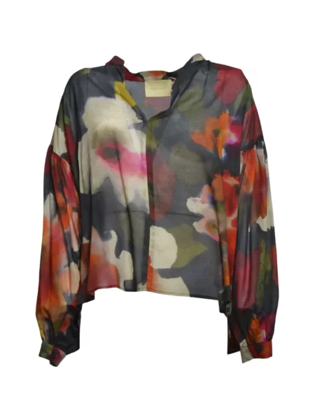 Bluzka w kwiaty Momoni w kwiatki zielona