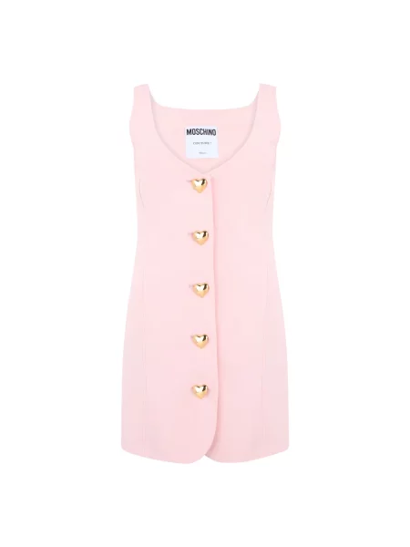 Sukienka mini Moschino w serca różowa