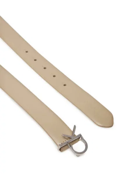 Calvin Klein Dámský pásek Ck Buckle Belt béžová