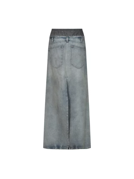 Długa spódnica maxi Maison Margiela niebieska